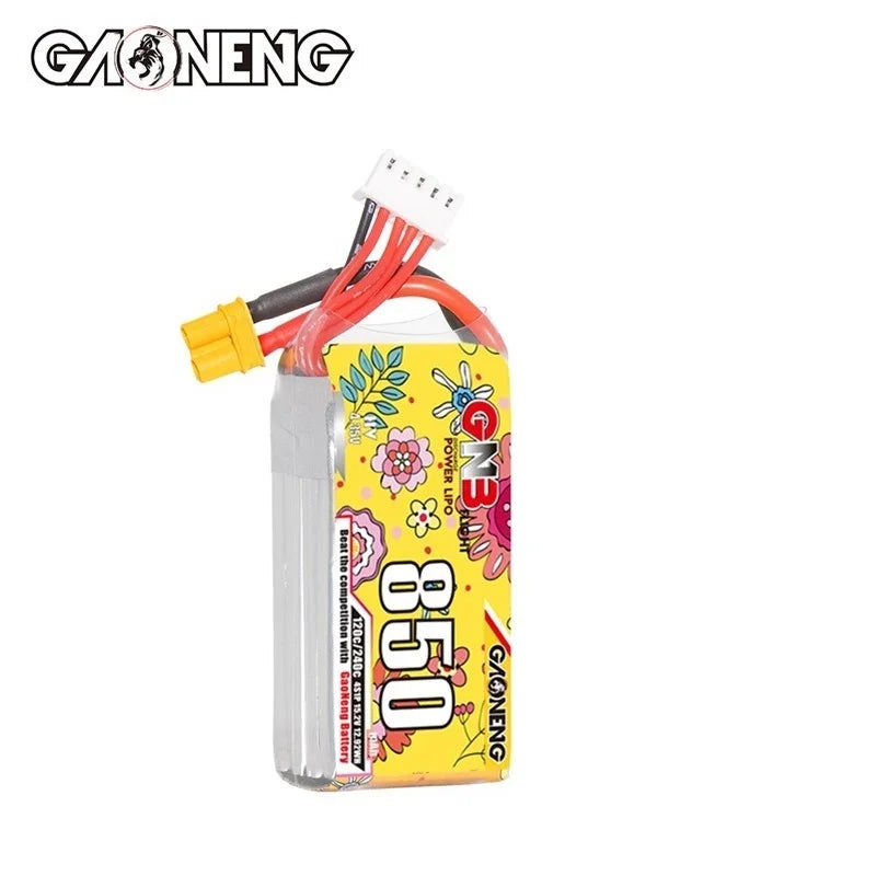 Upgraded GNB 4S 15.2V 850mAh Lipo Battery For FPV Racing Drone RC Quadcopter Helicopter Parts With XT30 15.2V Battery - Image 4