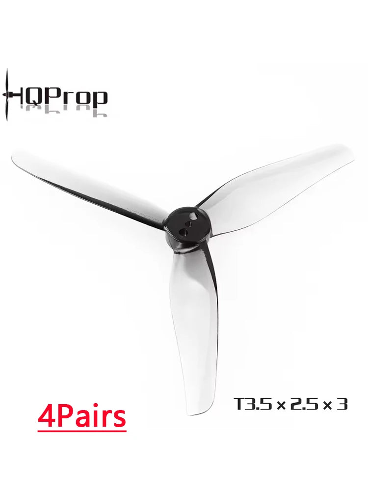 4Pairs HQProp T3.5X2.5X3 3.5inch Propeller 3525 1.5mm Shaft 3-Blade Props For iFlight iH3 RC DIY FPV Racing Drone HQ Prop - Image 5