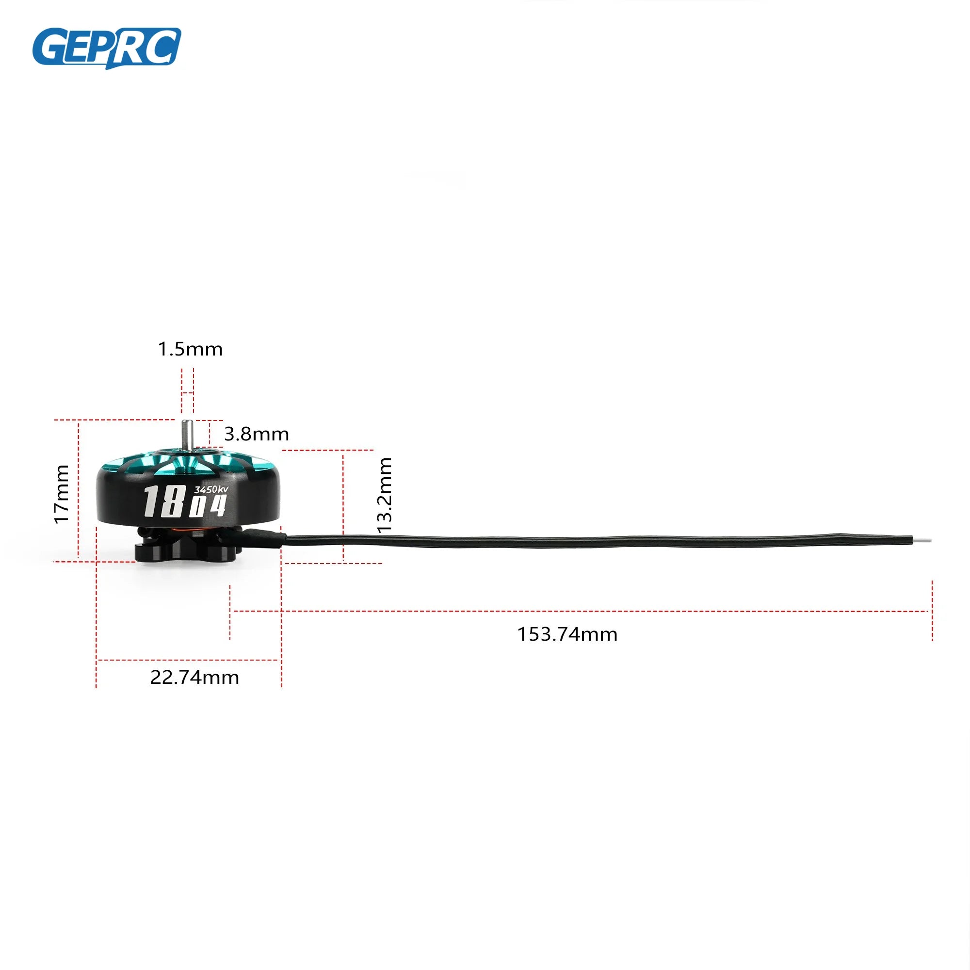 GEPRC SPEEDX2 1804 2450KV 3450KV Motor 4S 6S Rushless Motor for FPV RC Multicopter Racing Drone Parts DIY PARTS - Image 5