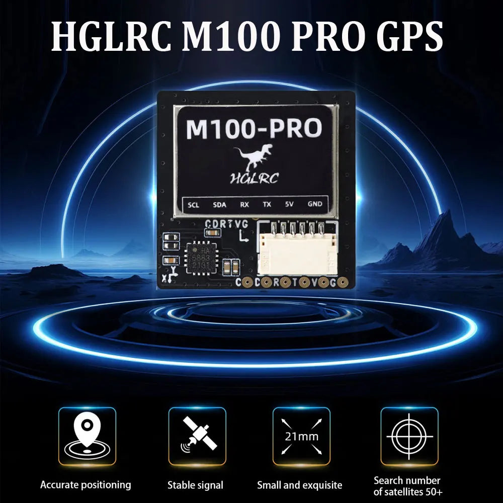 HGLRC M100 PRO GPS Chip B101 10th Generation Protocol Chip QMC5883L Compass for FPV Racing Freestyle Drones - Image 2