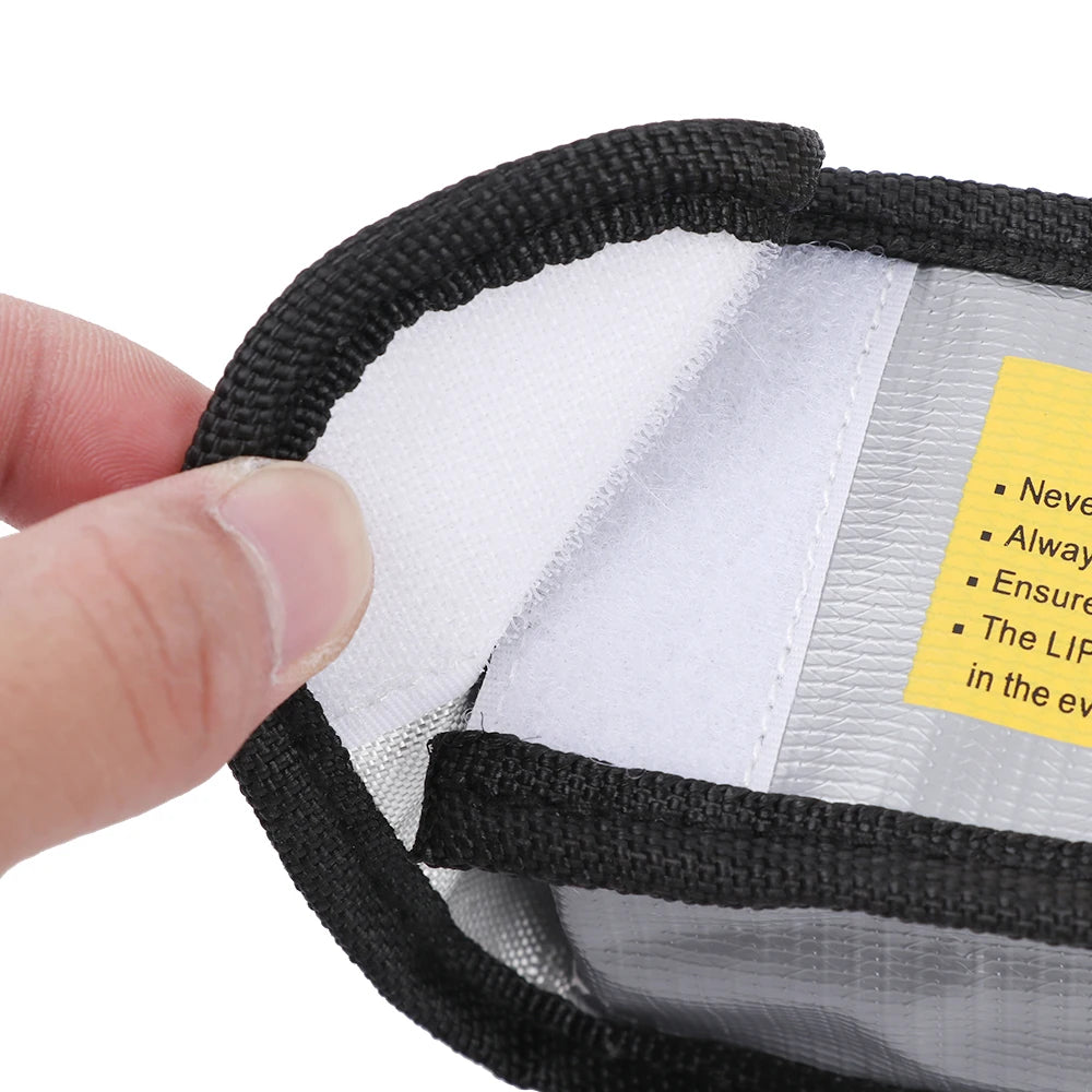1Pc Silver RC LiPo Battery Safety Bag Fireproof Waterproof Explosion-proof Guard Charge Sack Practical Charging Protection - Image 4