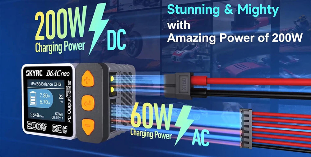 SKYRC B6AC NEO Smart Charger AC 60W DC 200W 10A Battery Balance Charger for for 1-6S Lipo LiFe Lilon LiHV 1-15S NiMH NiCd - Image 6
